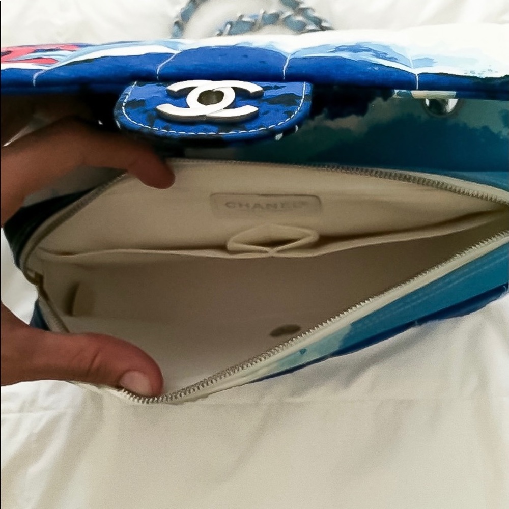 Chanel Surf Wave handbag Authentic Purse ocean - Picture 3 of 9